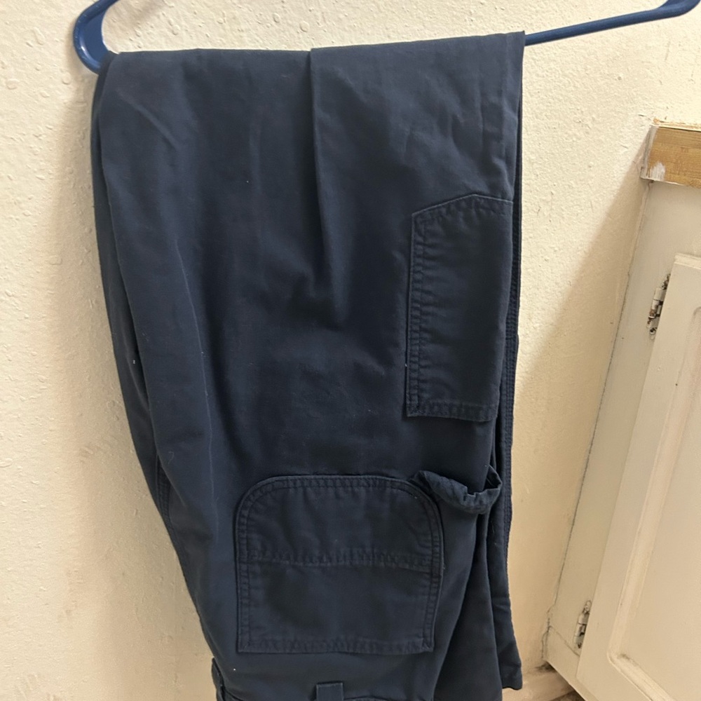 Blue Cargo Pants with Durable Cotton Blend